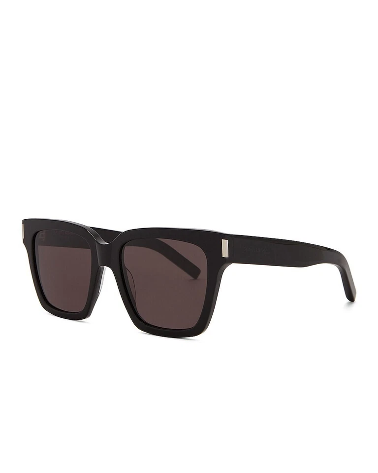 Gafas de sol Saint Laurent SL 507 en negro brillante y gris liso todas nuevas en caja $420 Foto 4 de 4