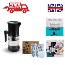 Eco-Friendly 2.2L Glass Water Jug with Refillable Cartridge for Soft Water
