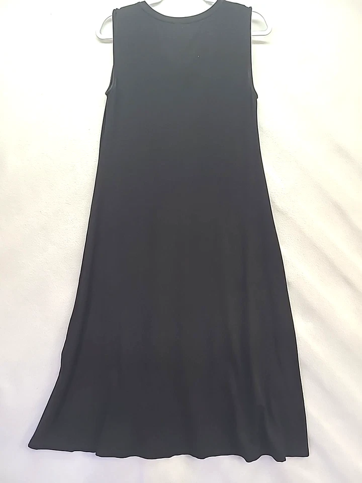 Vestido Swing Eileen Fisher XXL Preto Regata Comprimento Médio - Imagem 2 de 4