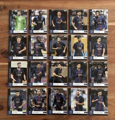 PSG First Team - Full Set - Topps PSG Team Set 25-26 #1-20