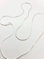 Rishi Alexander 925 Sterling Silver 1.2mm 24" Snake Chain Necklace