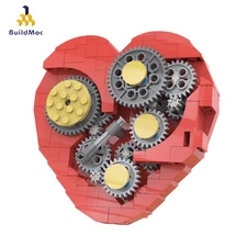 Compatible Clockwork Heart Sculpture Mechanical Heart 182 Building Toys