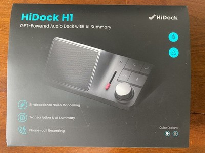 HiDock H1 GPT-Powered Audio Dock with AI Summary Full Pack includes E1