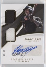 2018 Panini Immaculate Dual Material 41/49 Starling Marte #DMA-SM Auto 11n2
