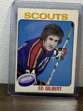 1975-76 O-Pee-Chee OPC set break #370 Ed Gilbert RC - Kansas City Scouts
