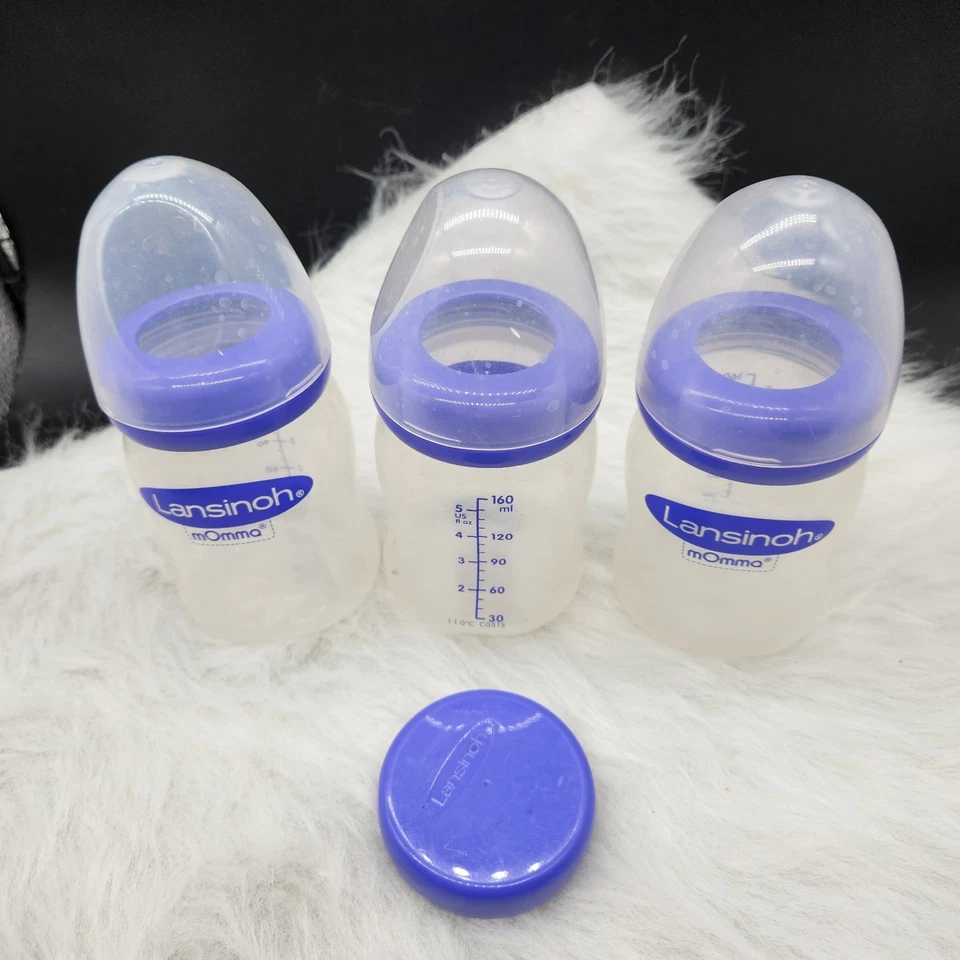 3 biberones de leche materna Lansinoh de 5 oz Foto 2 de 3