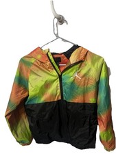 Air Jordan Boys Tie Dye Orange Color Jacket Windbreaker M 10-12