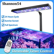 PopBloom S54 Led Aquarium Marine Light with Arm for Marine Reef Coral Fish Tank