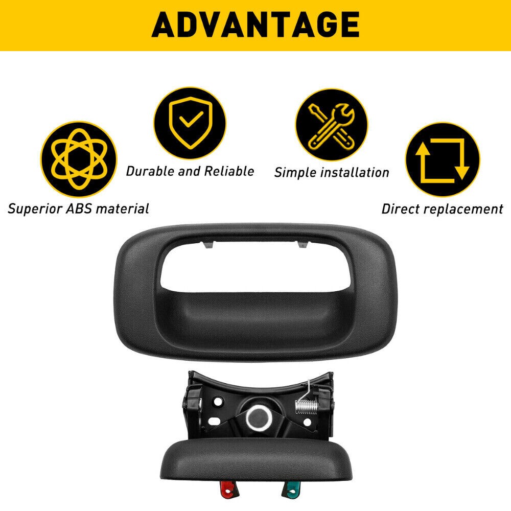 Tailgate Handle Assembly w/ Bezel Fits 1999-2007 Chevrolet Silverado 1500 4.8L
