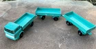 Vintage Lesney Matchbox  #1 Mercedes Truck and No. 2 Mercedes Trailer (Lot of 2)