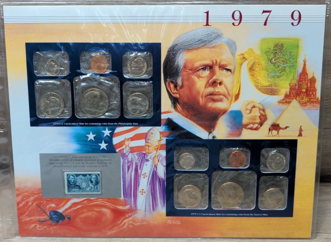 1979年 ミントセット 切手 USPS The Mint Set Uncirculated U.S. Mint 1979 US Coin Mint Sets for sale | eBay