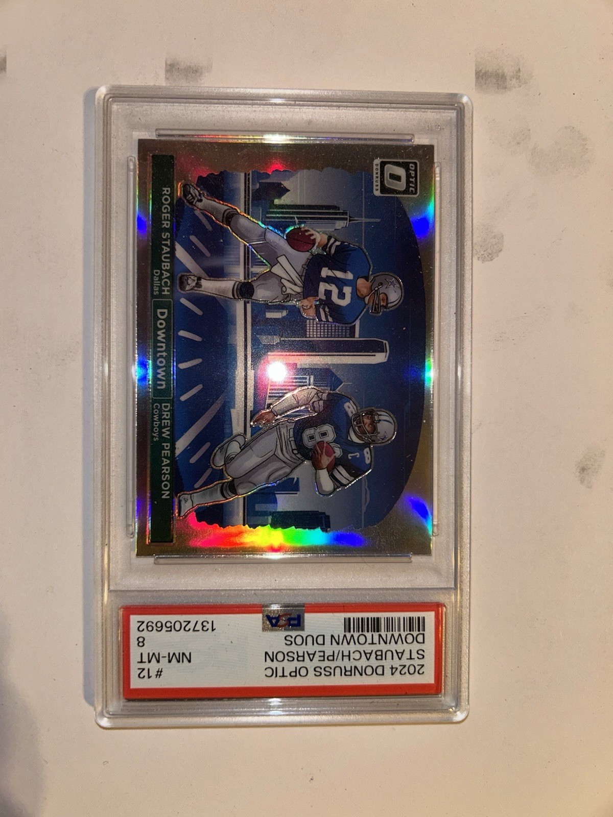 2024 Panini Donruss Optic - Downtown Duos Roger Staubach, Drew Pearson #12