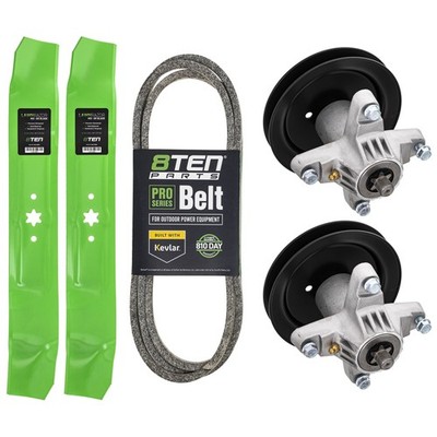 8TEN Blade Spindle Belt Kit for Troy Bilt Pony 42 Inch 942-0616A 918-04461