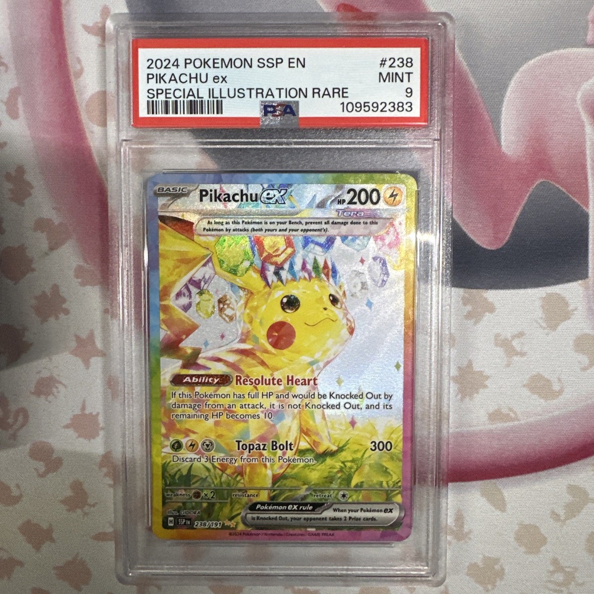ピカチュウ 200HP スパーク・フラッシュ Pikachu ex 238/191 Sv08: Surging Sparks Holo for sale online