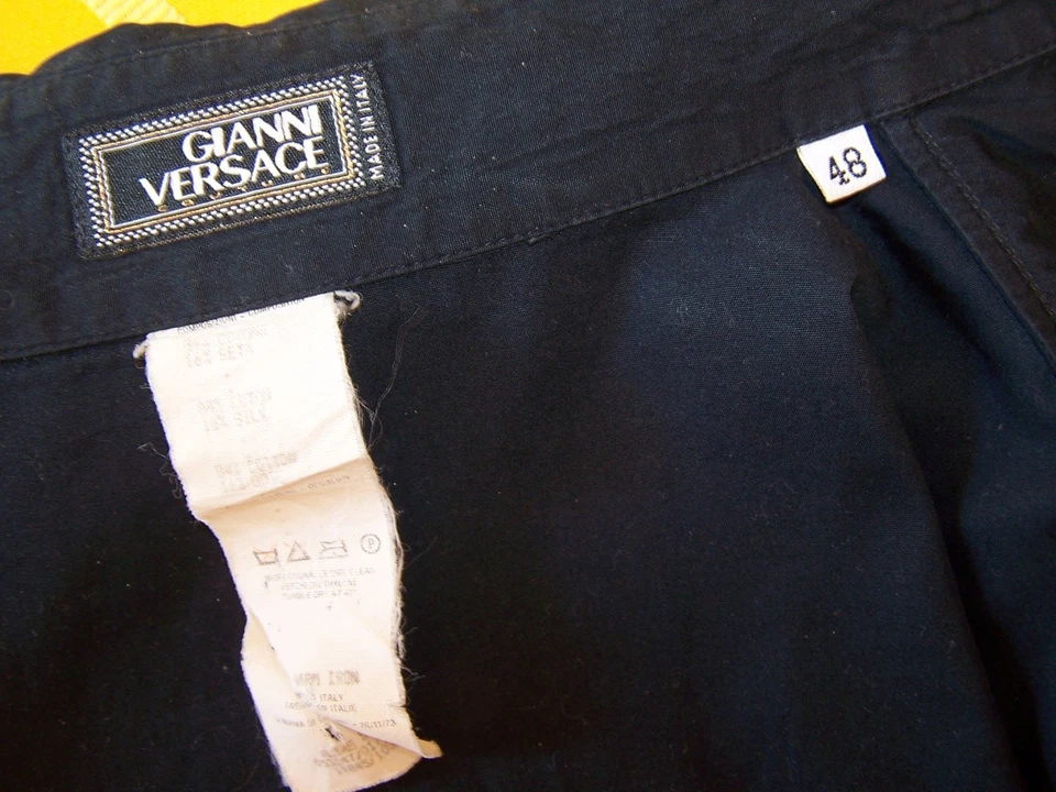 CAMICIA GIANNI VERSACE COUTURE TG 48 COTONE E SETA 100 % VINTAGE MADE IN ITALY - Immagine 2 di 3