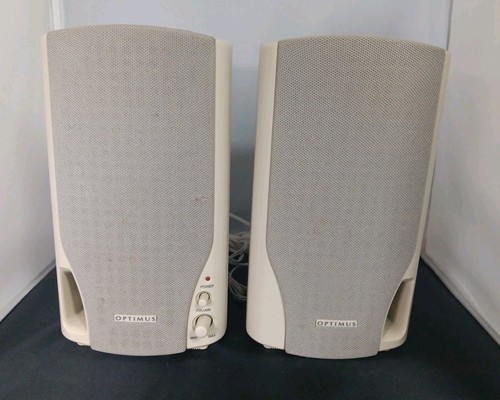 Vintage Preowned Optimus AMX-21 Multimedia Amplified Speakers 40-1405 Pair Works - Afbeelding 1 van 9