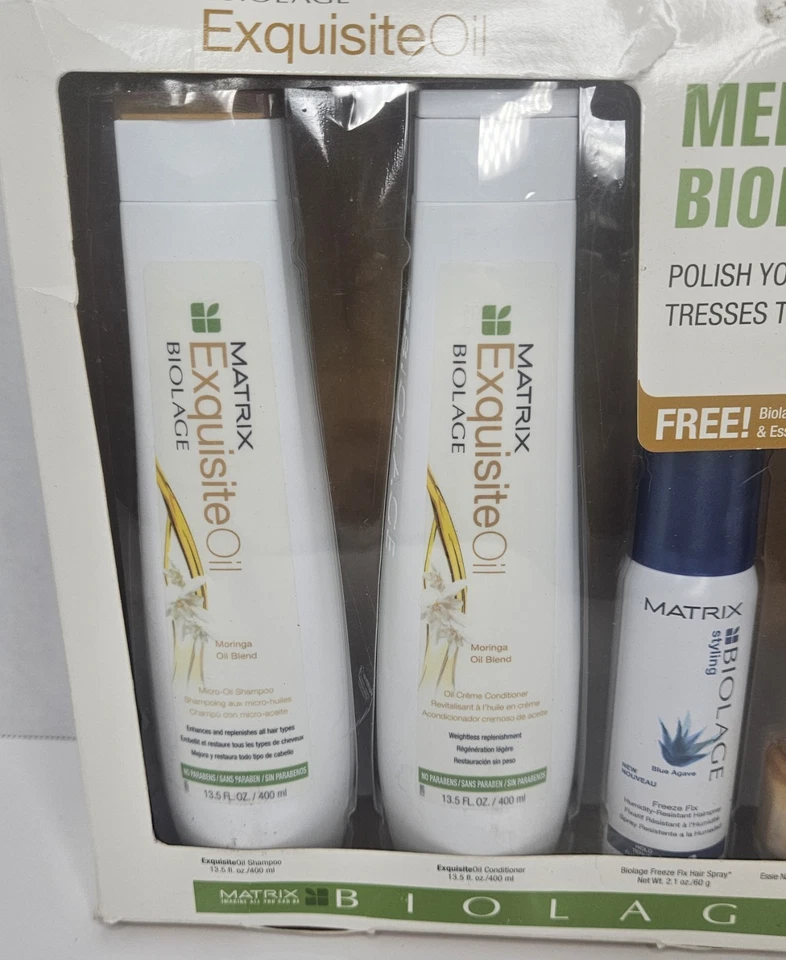 Matrix Biolage Exquisite Oil Shampoo & Conditioner 13.5 oz Gift Pack Freeze Fix - Image 2 of 4