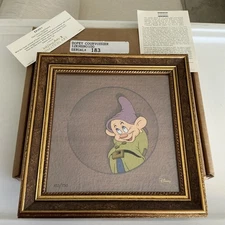 Disney’s Dopey Portrait Courvoisier Gallery Series Framed Limited Edition Cel