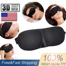 Travel 3D Eye Mask Sleep Soft Padded Shade Cover Rest Relax Blindfold Men Women