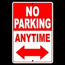 No Parking Anytime Safety Sign Made In USA aluminum Free Shipping security NP26