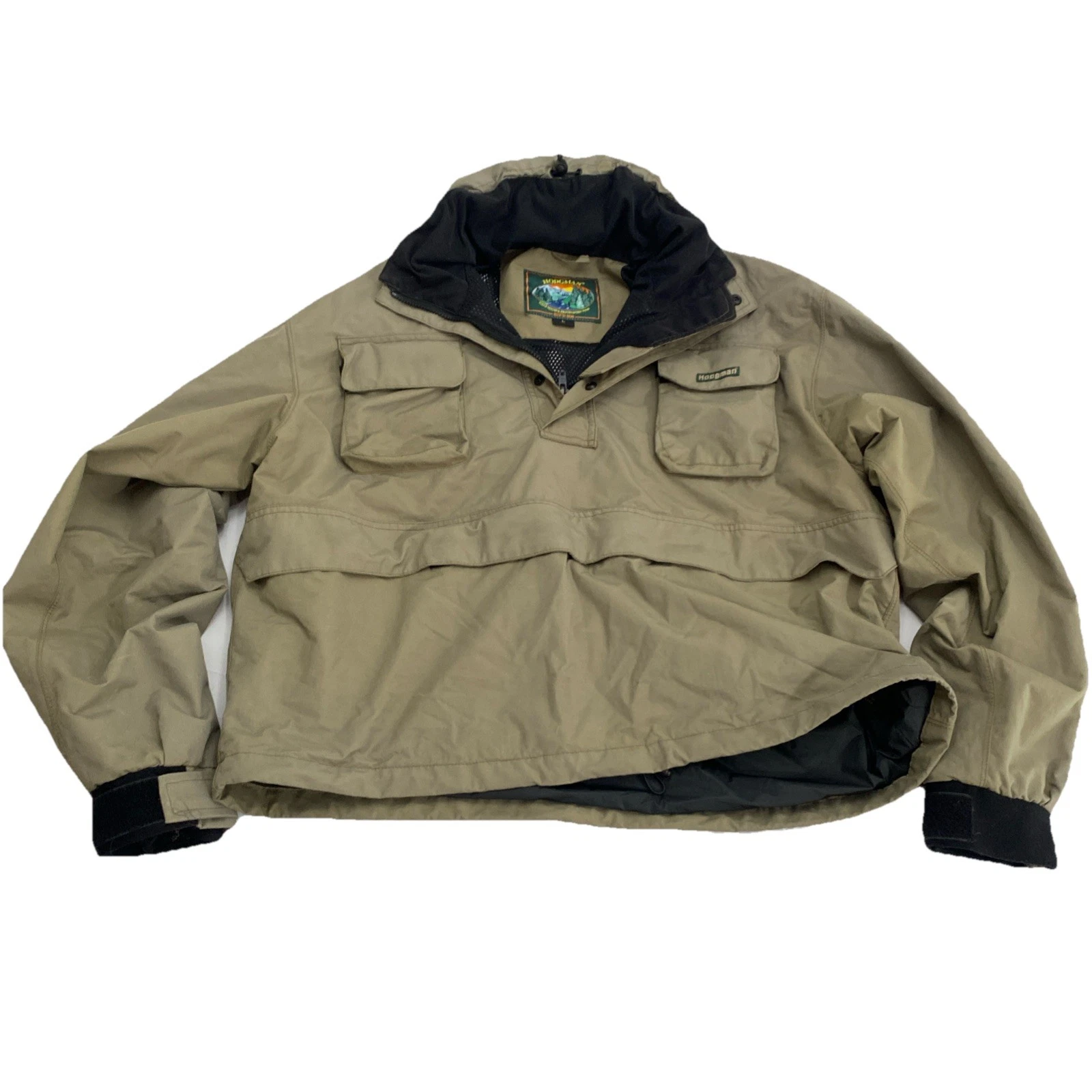 Vintage Hodgman Green Hunting Fishing Quarter ZipJacket Waterproof Men’s Large L