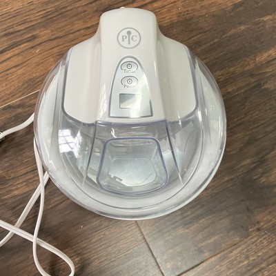 Pampered Chef 1534 Electric Ice Cream Maker 1.5 qt White w/ Clear Lid