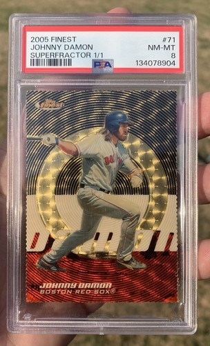 2005 Topps Finest - Johnny Damon #71 Superfractor 1/1