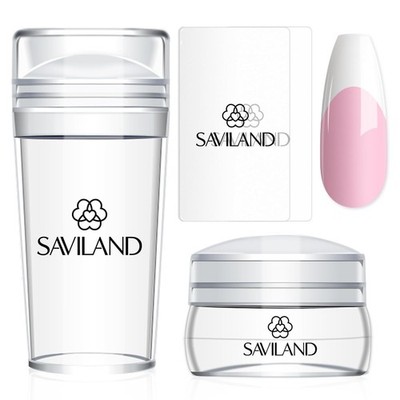 Saviland French Tip Nail Stamp Set 4 Stk Stempel Nail Art