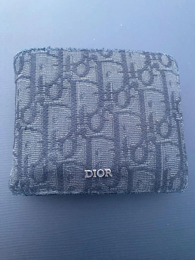 Portefeuille Dior noir à deux volets homme/femme occasion boîte incluse excellent état