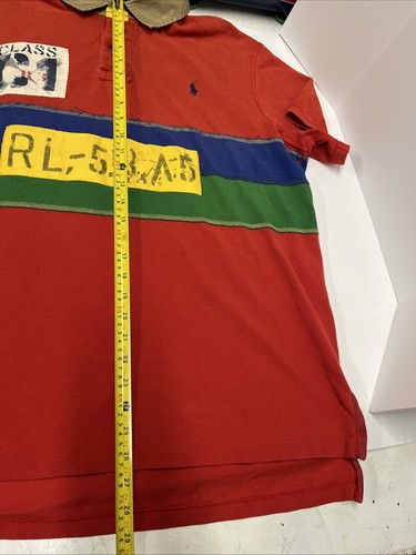POLO RALPH LAUREN Y2K MENS RUGBY SHIRT CUSTOM FIT RAFTING VARSITY PREPPY XXL - Picture 14 of 15