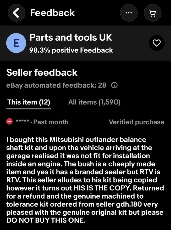 Mitsubishi Outlander Delica ASX 2.2 DID 4N14 Balance Shaft Removal Kit ORIGINAL - Image 3 of 3