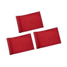 KINGTOP Golf Flag 8x6 Inch Plain Red, 420D Nylon, Tube Inserted Mini Practi...