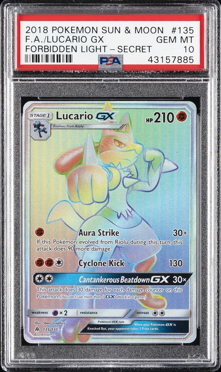 Lucario Pokmon TCG Individual Trading Card Games Secret Rare in English for  sale | eBay
