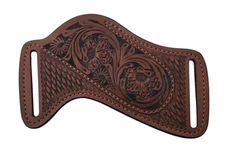 Western Tooled Floral Leather Pancake Knife Sheath – Large Style Folders