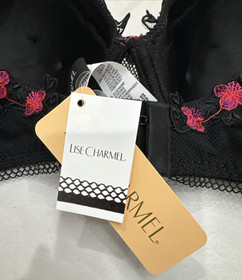 SEXY Lise Charmel Women's Underwired full cup bra 30E L'AMOUR EN LIBERTE $165