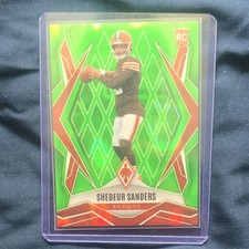 2025 Panini Phoenix - Rookies Shedeur Sanders #154 Lime Green Lava /225 (RC)
