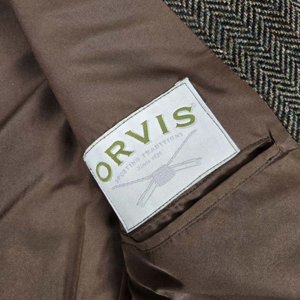 Blazer ORVIS Highland Colección Tweeds Para Hombres 46R Lana Tweed 3 Botones Hecho en EE. UU. Foto 4 de 4