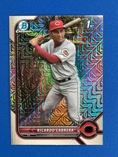 2022 Bowman Chrome #BCP-158 Ricardo Cabrera 1st Prospect Mojo Refractor Reds