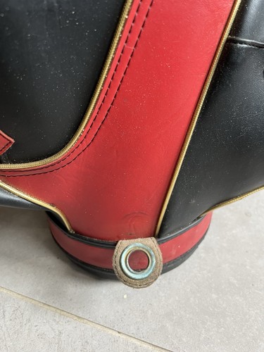 Vintage Slazenger Golf Cart Bag / Red & Black - Picture 7 of 12
