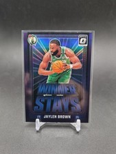 2024-25 Jaylen Brown Purple Winner Stays #7 Donruss Optic