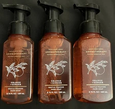 Lot Of 3 - Bath & Body Works ORANGE GINGER  Aromatherapy Foaming Hand Soap HTF!