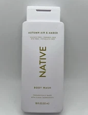 Native Body Wash Autumn Air & Amber Sulfate Free - 18 fl oz