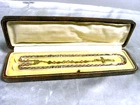 ?? OLD ROSARY VERMEIL GOLD ON SILVER AMETHYST BEADS ORIGINAL BOX