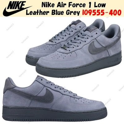 Nike Air Force 1 Low Cuir Bleu Gris IO9555-400 Homme Taille - Photo 1/4