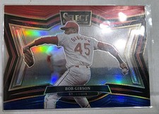 2025 Panini Select Diamond Level Bob Gibson Red Blue Prizm /99