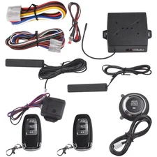 Car One-button Start Keyless Entry Engine Alarm System Remote Starter Stop Kit