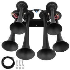 6 Trumpet Train Air Horn Kit Loud Truck Pickup For Ford Chevy Ram 135db