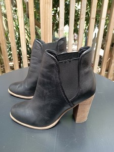 black clear boots