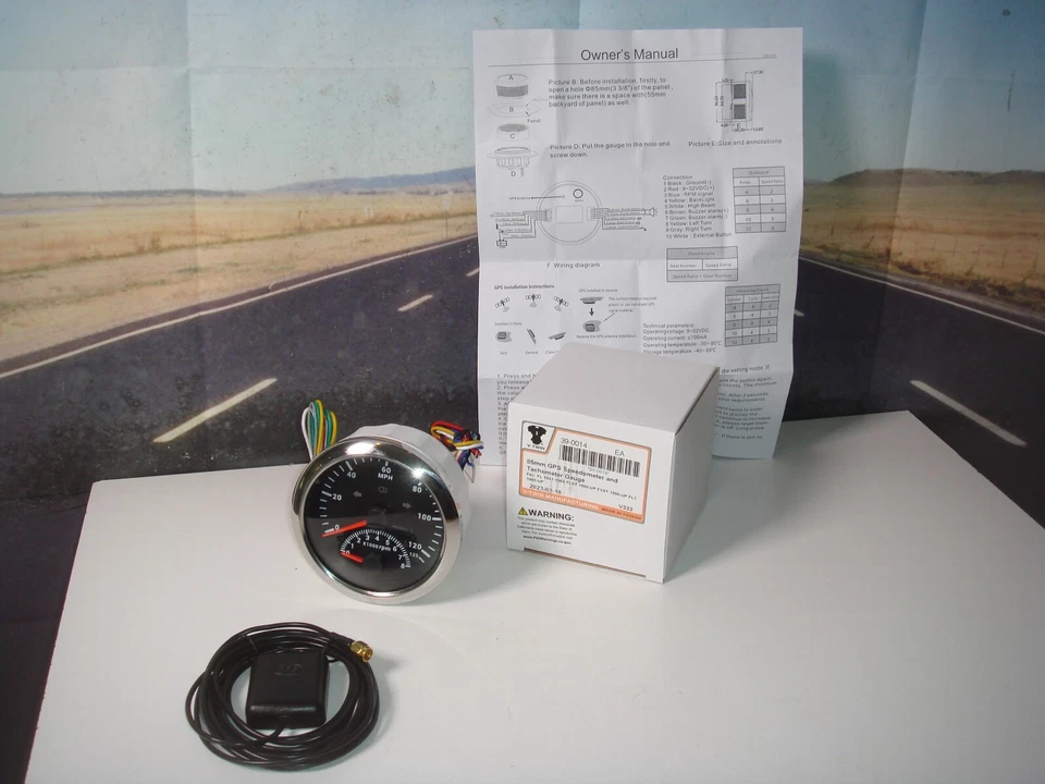 Harley Speedometer GPS Tachometer Gauges 85mm FL FXST FLST FLT V-Twin 39-0014 X9 - Image 2 of 4