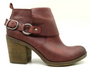 lucky brand burgundy booties